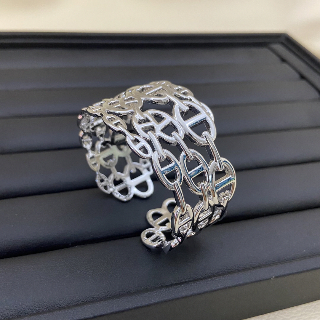 エルメス「Hermès」Chaîne d'Ancre オープンワーク ブレスレット