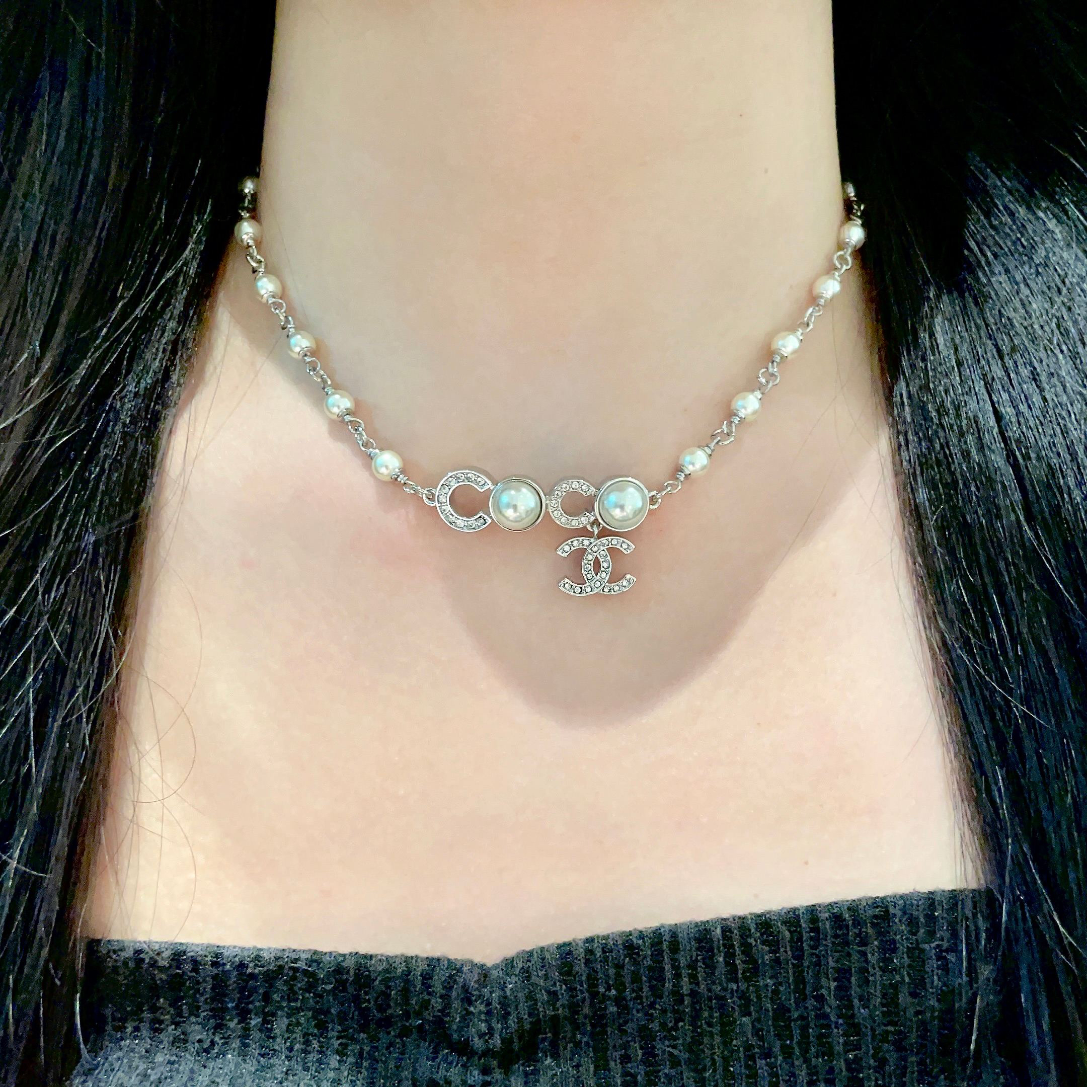 シャネル「Chanel」パールCOCOネックレス