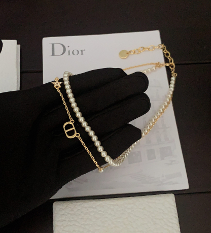 ディオール「Dior」 Pearl Éclat Double ネックレス