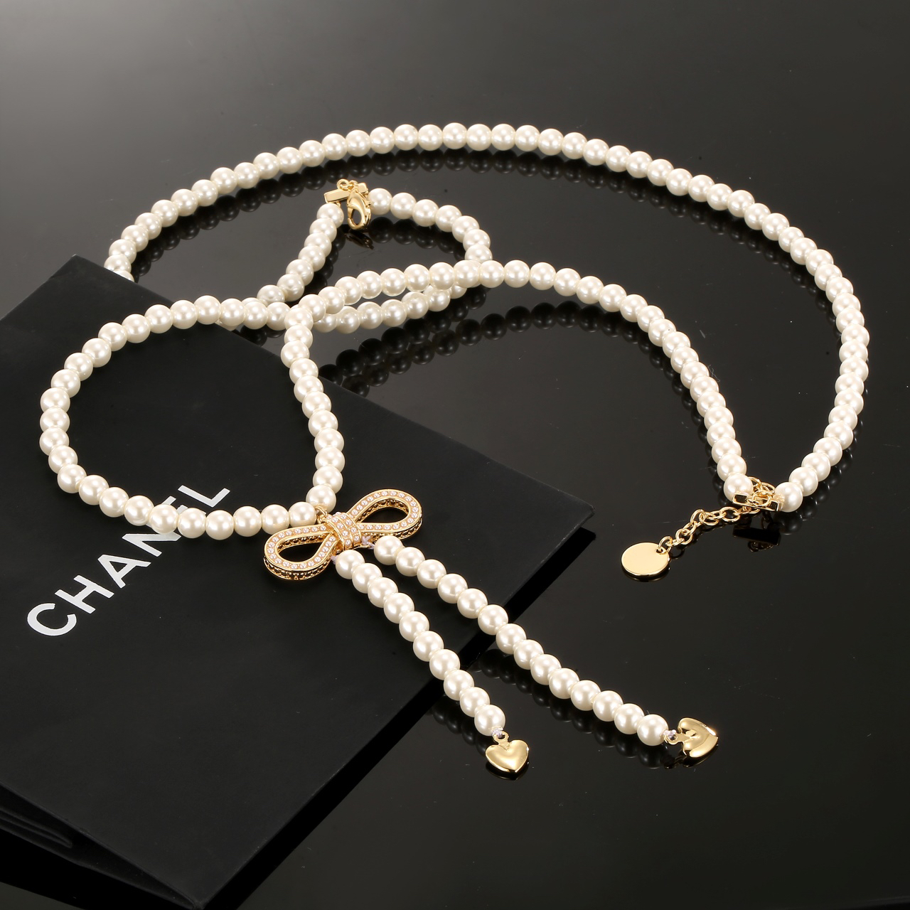 ディオール「Dior」Bow Pearl ネックレス