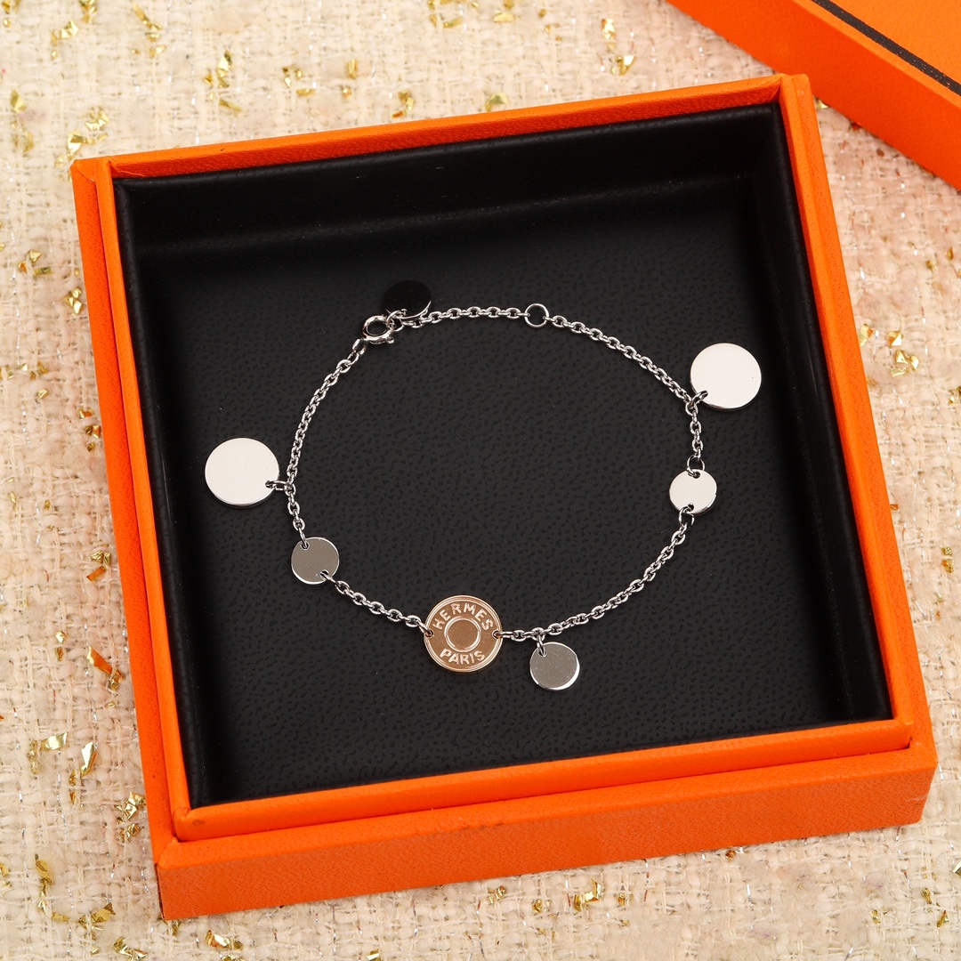 エルメス「Hermès」Chaîne d'Ancre コイン ブレスレット‌ ‌