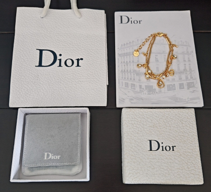 シャネル「Chanel」ドロップクリスタル ダブルチェーン ブレスレット ブレスレット