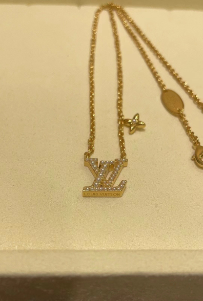 ルイ・ヴィトン「Louis Vuitton」 ICONIC ARLS ミラノティチェーンネックレス38~42CM