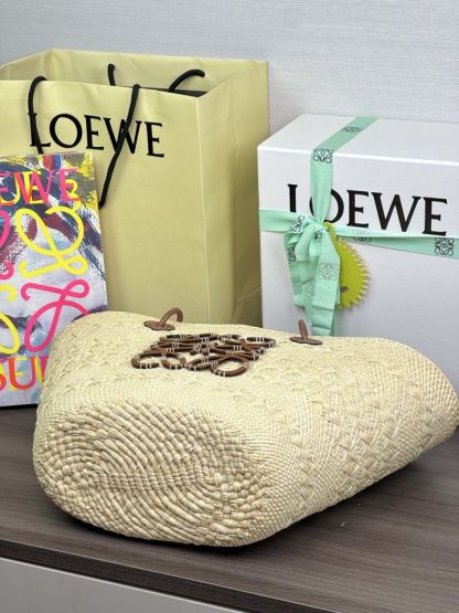 ロエベ「Loewe」 Paula's Ibiza ラフィア トートバッグ