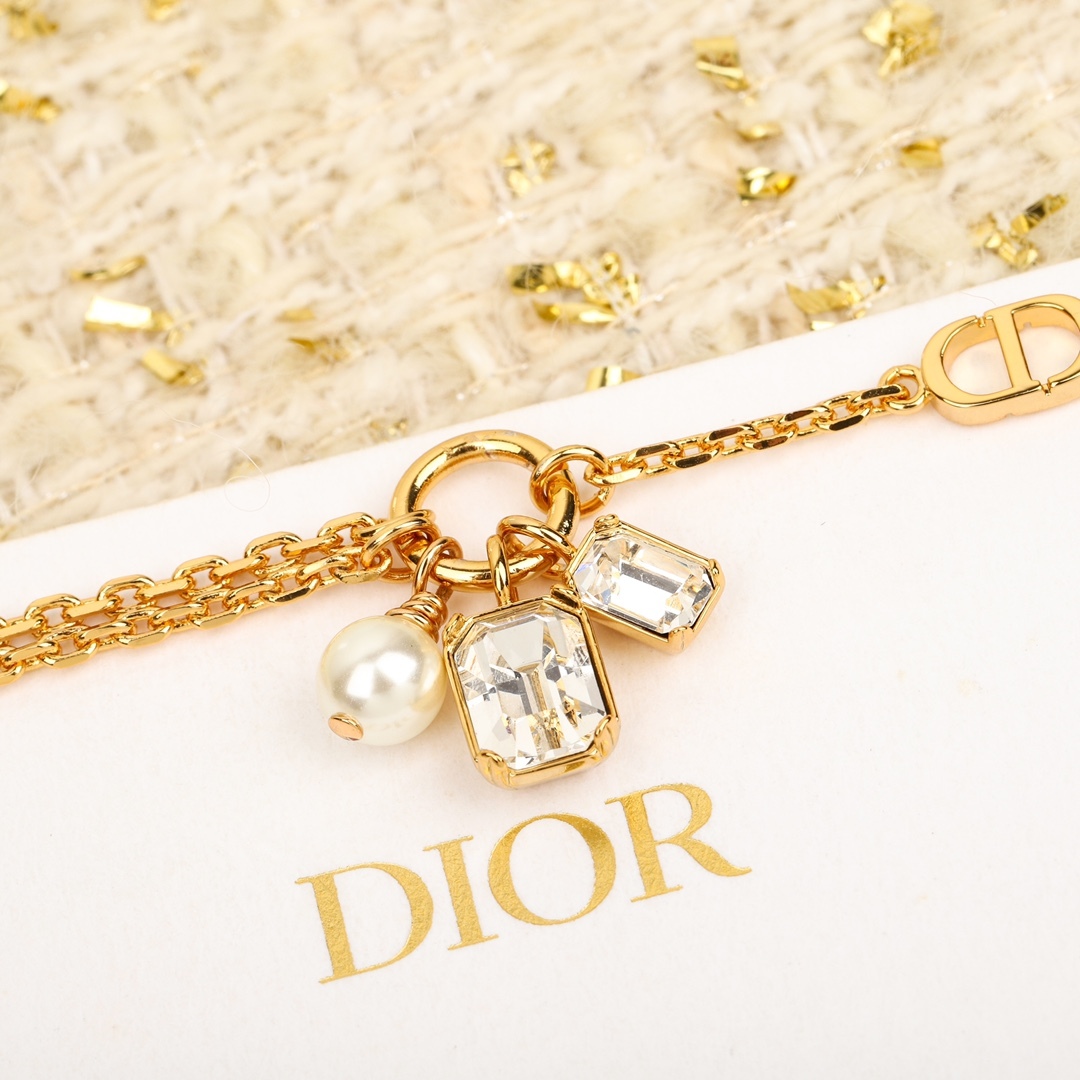ディオール「Dior」1ビーズ2ダイヤモンドブレスレット