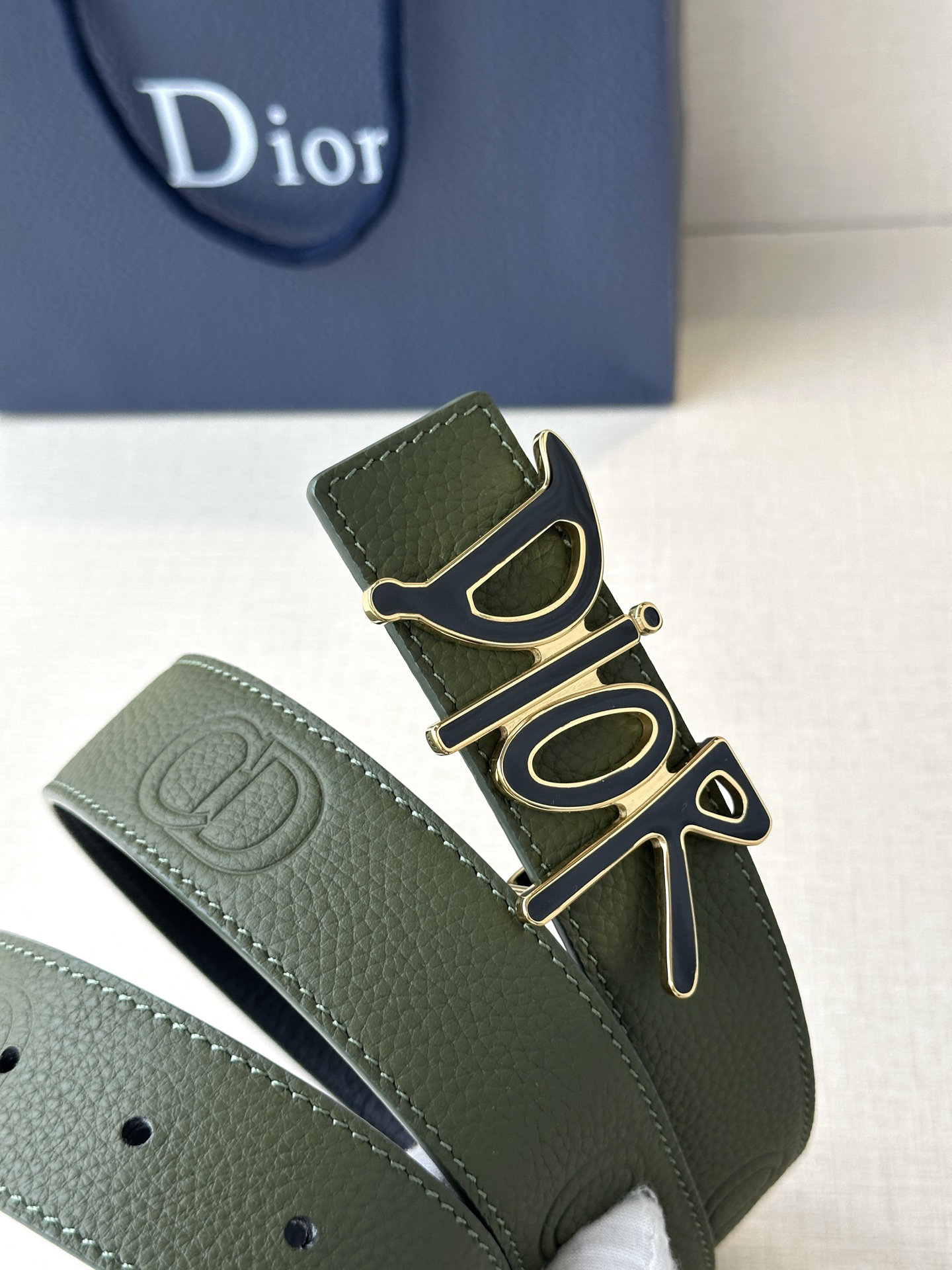 ディオール「Dior」30モンターニュ リバーシブルベルト100CM