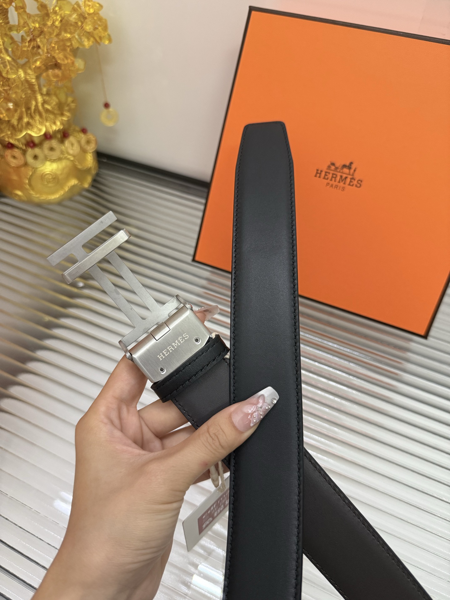 エルメス「Hermès」 Automatique ベルト100cm