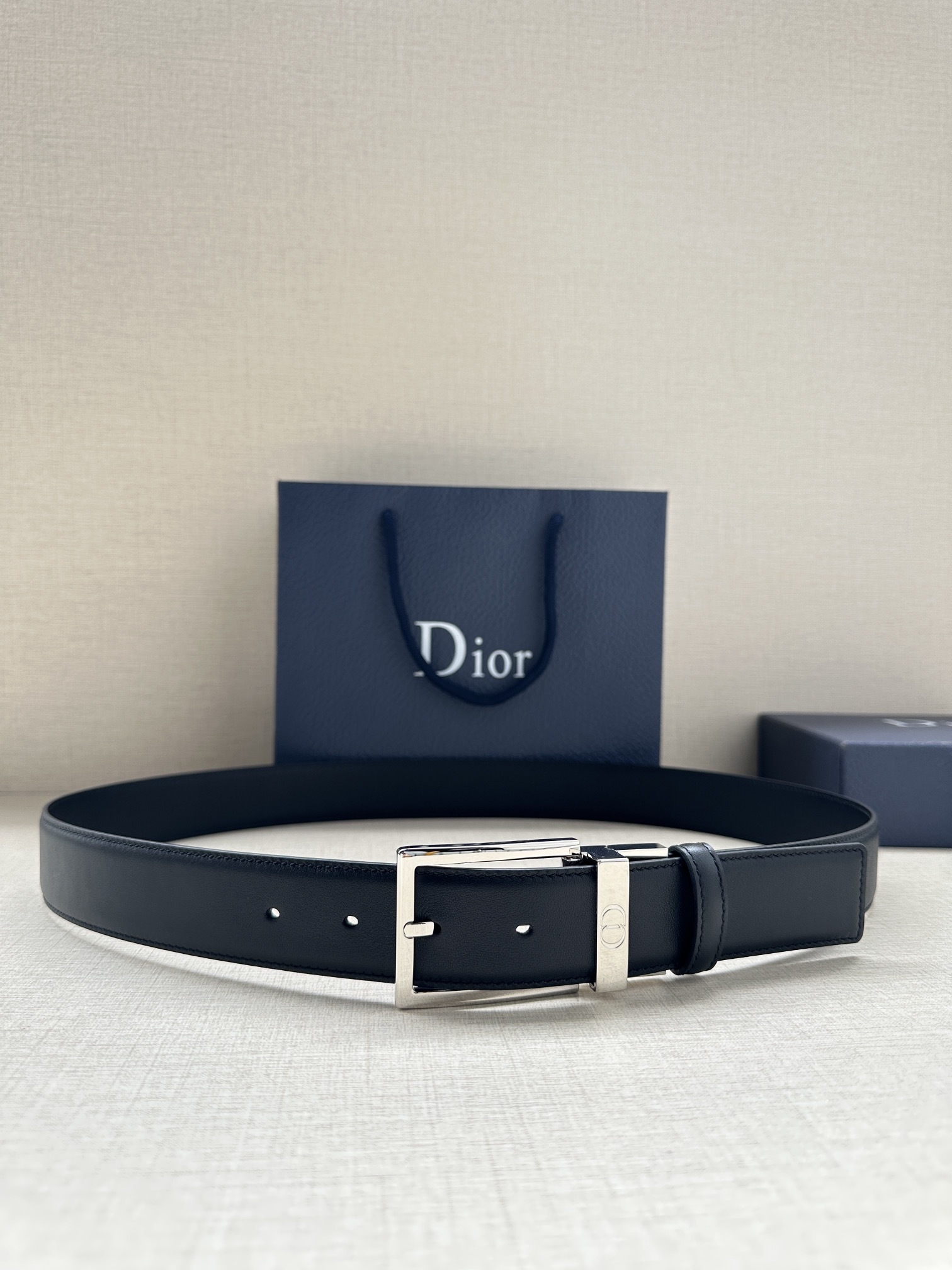 ディオール「Dior」CDアイコン リバーシブルベルト100CM