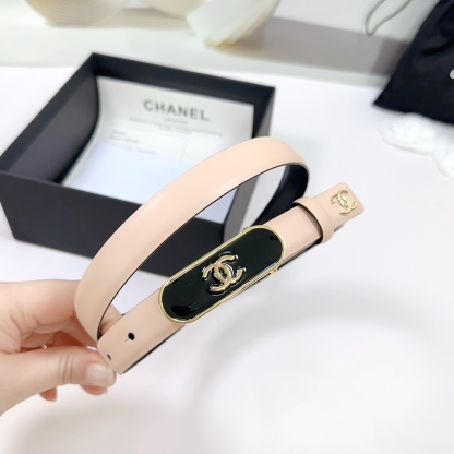 シャネル「Chanel」ダブルC レザーベルト ベルト100CM