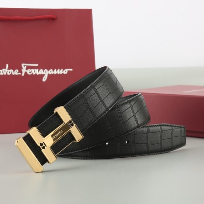 エルメス「Hermès」プレミアムスチールバックル ベルト100cm