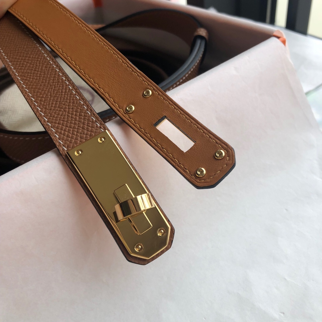 エルメス「Hermès」 Kelly Pocket 18 レザーベルト100cm