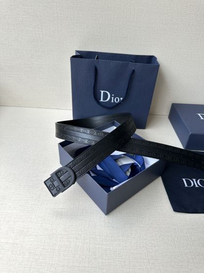 ディオール「Dior」Montaigne 3.5cm ダブルフェイスレザーベルト100CM