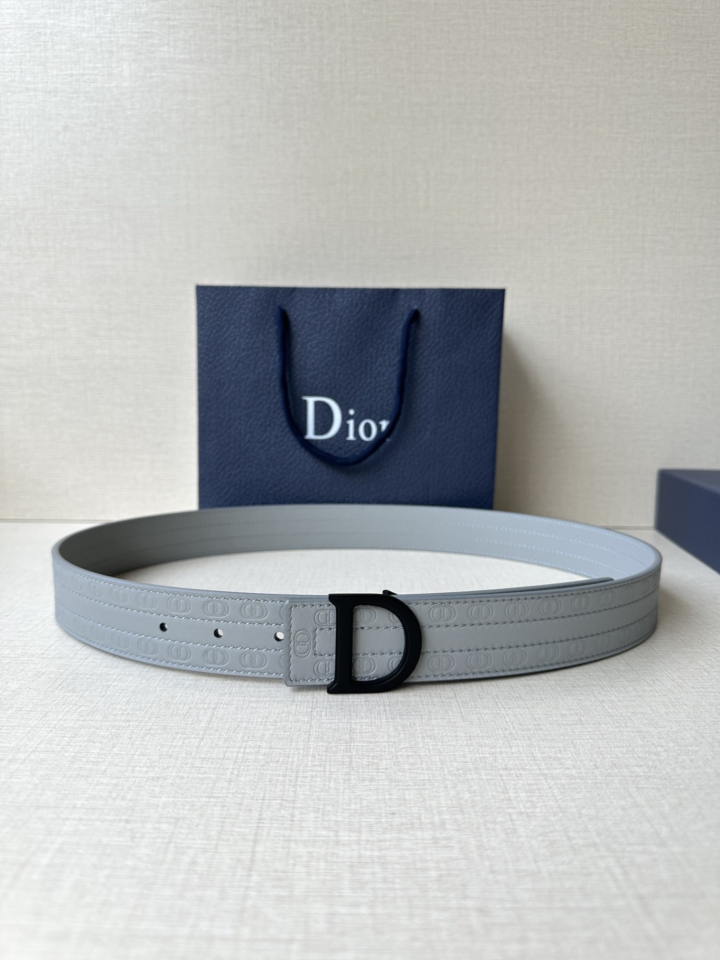 ディオール「Dior」Montaigne 3.5cm ダブルフェイスレザーベルト100CM