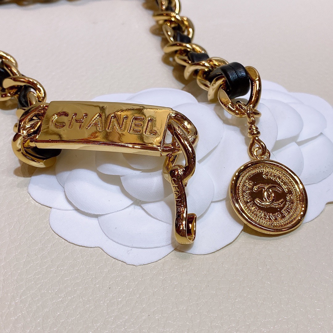 シャネル「Chanel」ヴィンテージ チェーン＆CCロゴ ベルト ベルト100CM