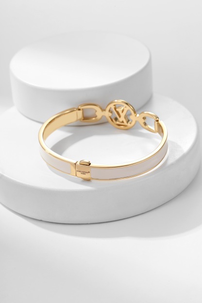 ルイ・ヴィトン「Louis Vuitton」  ホワイトエナメル ブレスレット