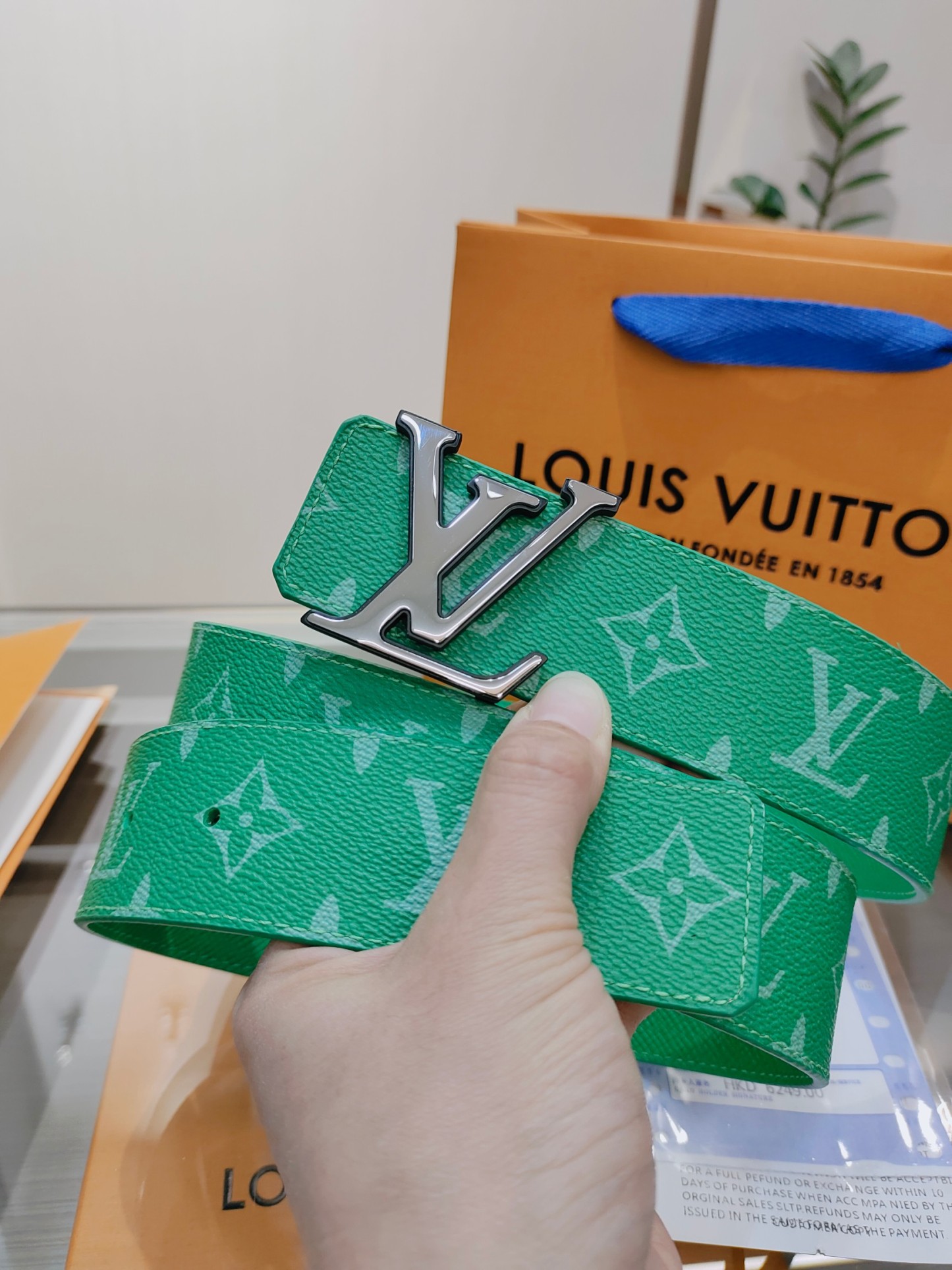 ルイ・ヴィトン「Louis Vuitton」DIMENSION モノグラム レザーベルト-ISETAN PRESTIGE CURATED