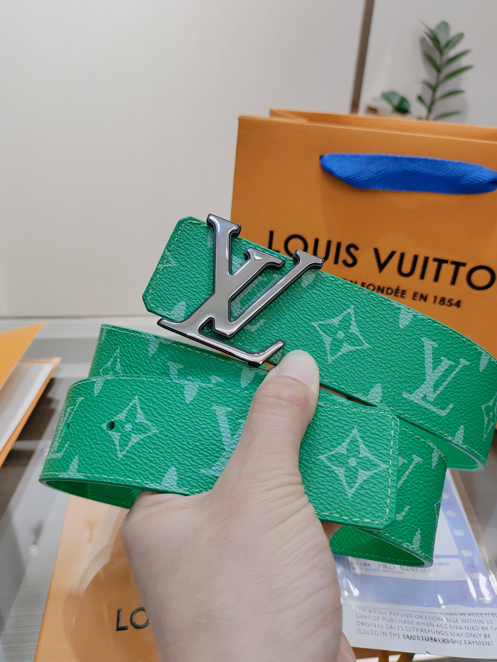 ルイ・ヴィトン「Louis Vuitton」DIMENSION モノグラム レザーベルト-ISETAN PRESTIGE CURATED