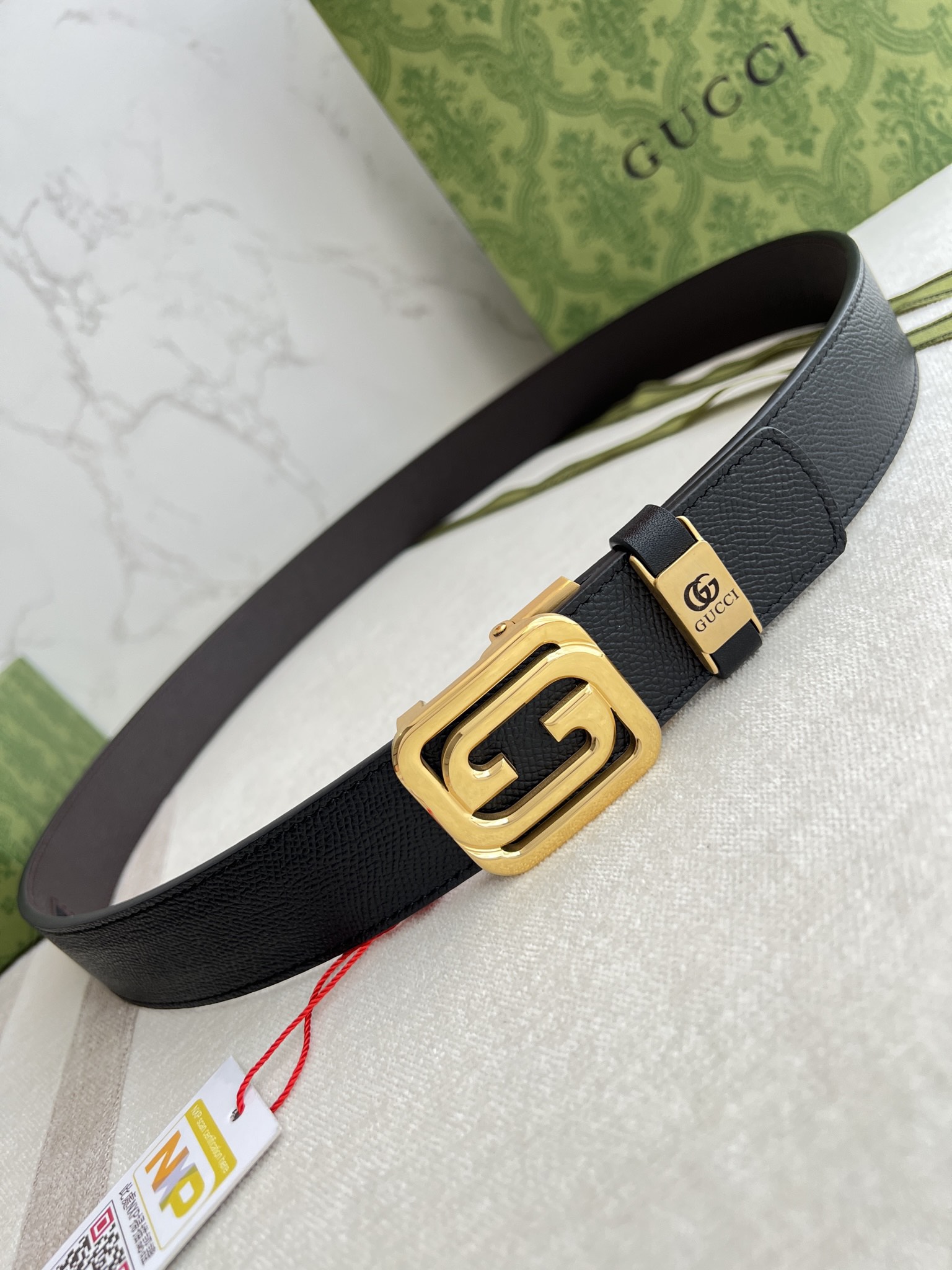 グッチ「Gucci」ダブルフェイス オートマチック ベルト100CM