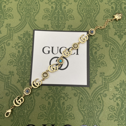 グッチ「Gucci」  GGマーモント デイジーフラワー ブレスレット