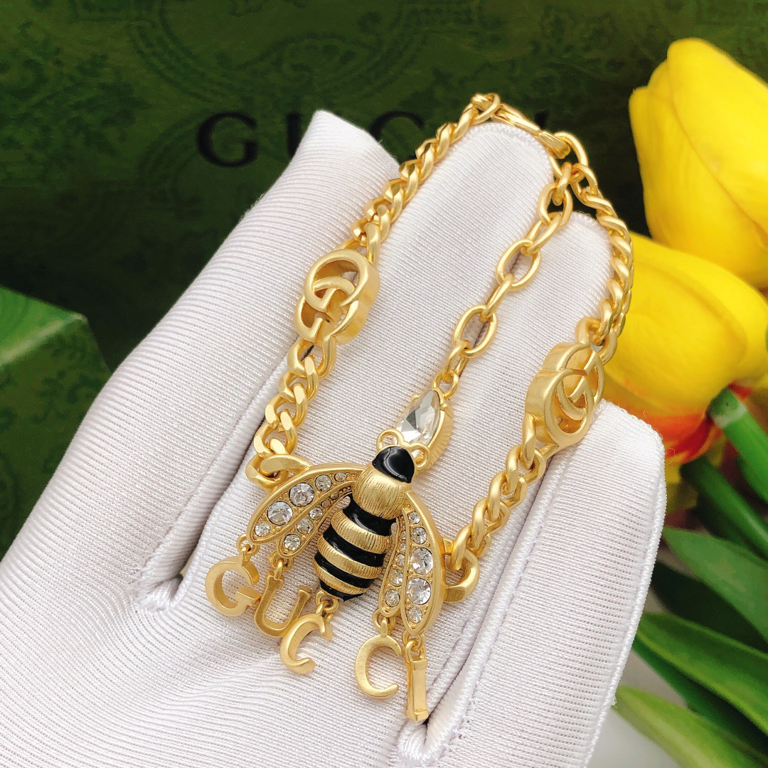 グッチ「Gucci」GGビー ショートチェーン ブレスレット