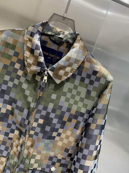 ルイ・ヴィトン「Louis Vuitton」 2025 春夏 カラー ブロック チェック ジャケット