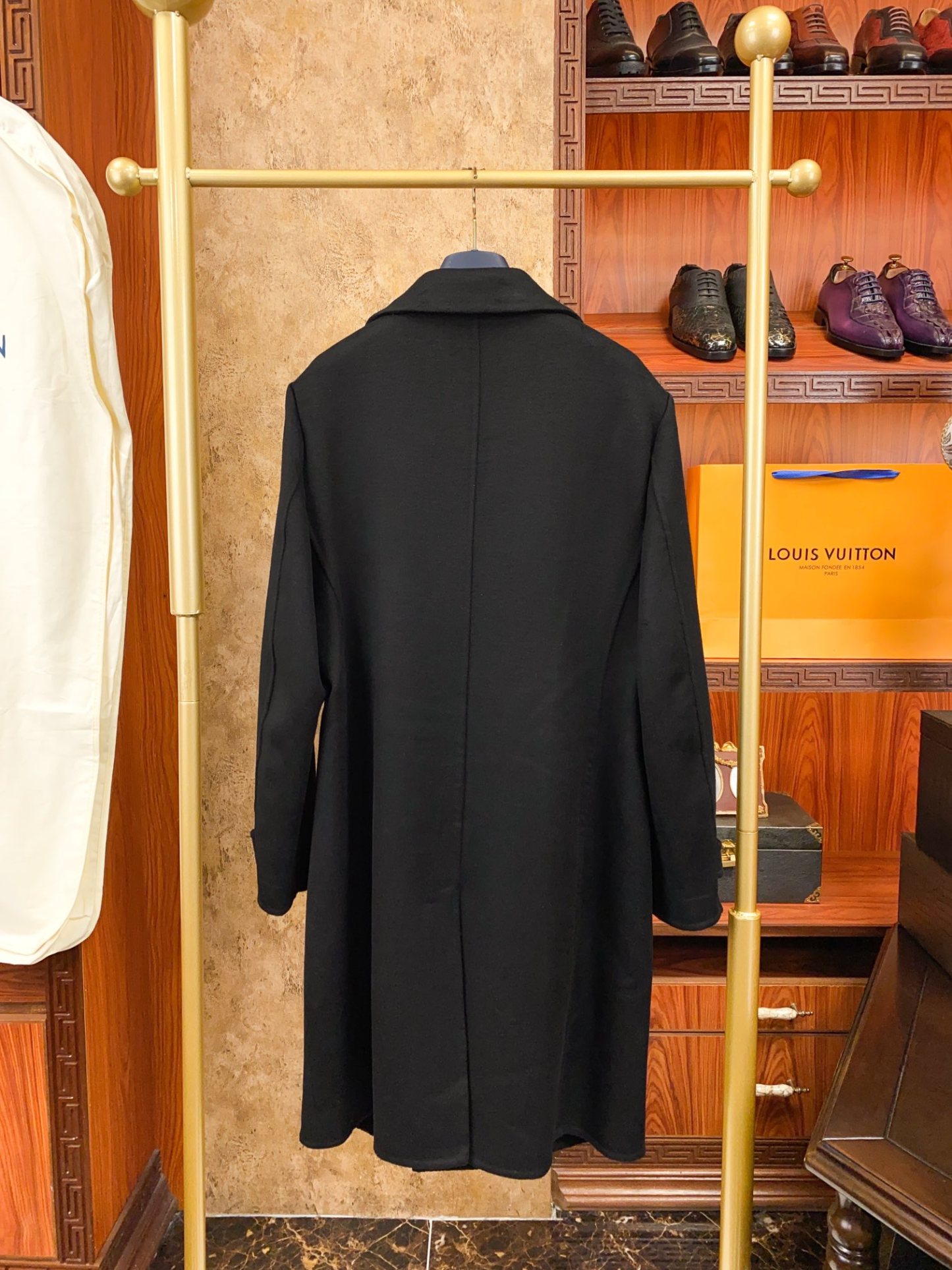 ルイ・ヴィトン「Louis Vuitton」メンズ カシミア オーバーコート