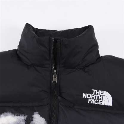 ザ・ノースフェイス「The North Face」1992 バッジ＆クラウドプリント ダウンジャケット