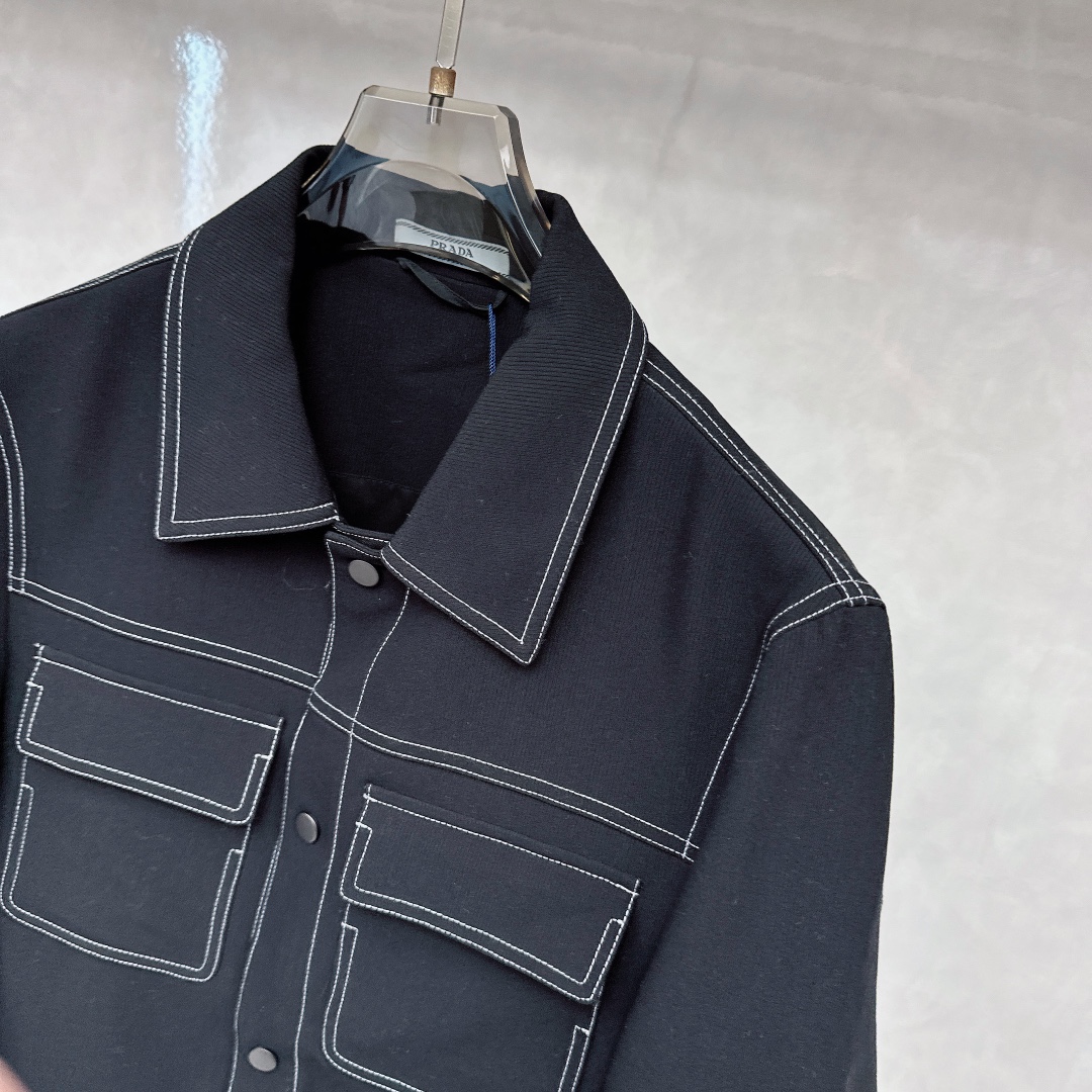 プラダ「Prada」2024秋冬 メンズ スタンドカラージャケット