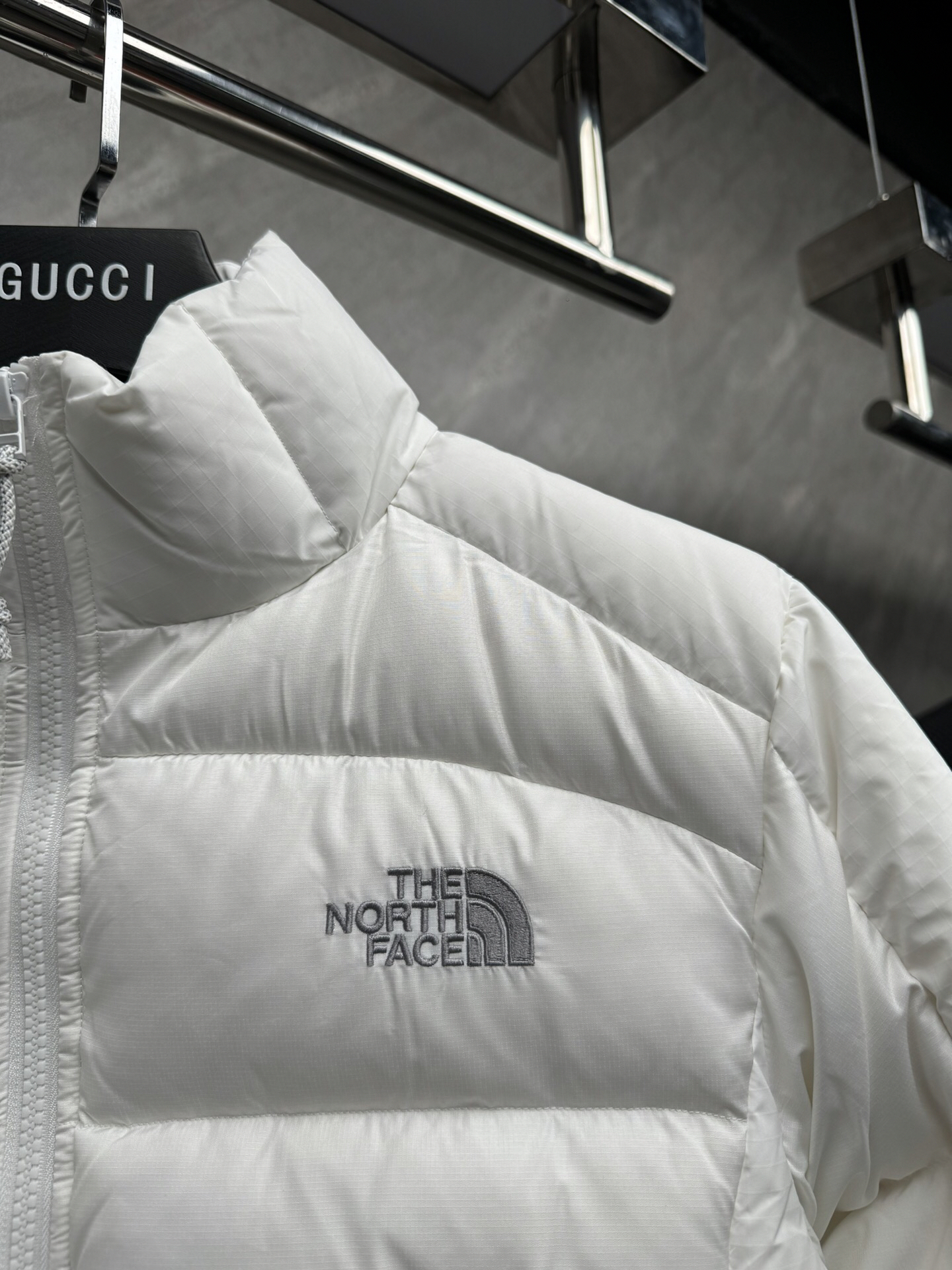 ザ・ノースフェイス「The North Face」アメリカンスタイル ショート パッチワーク ダウンジャケット