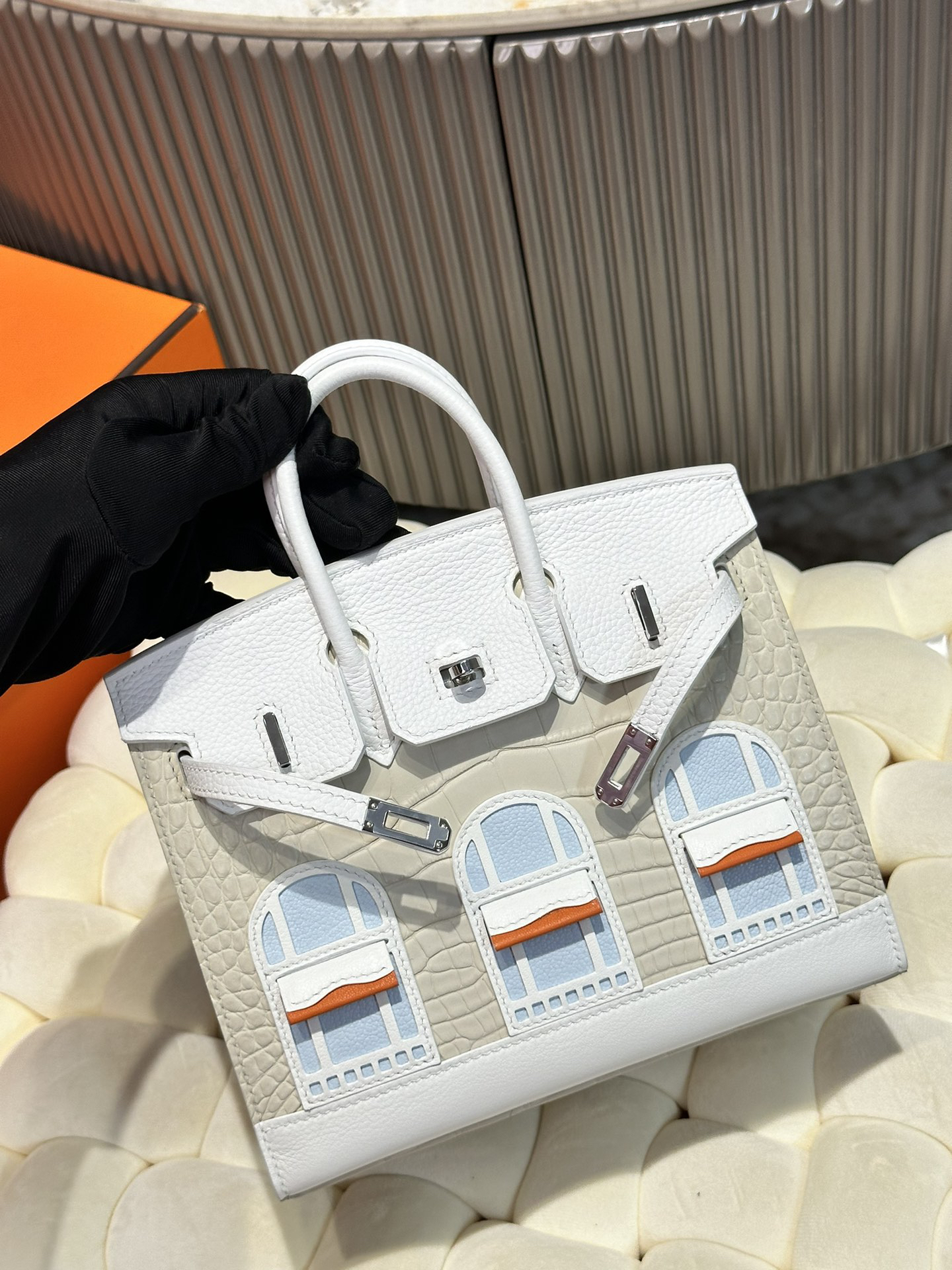 エルメス「Hermès」Birkin Sellier Faubourg 20 "Daylight Edition" レザー ショルダーバッグ