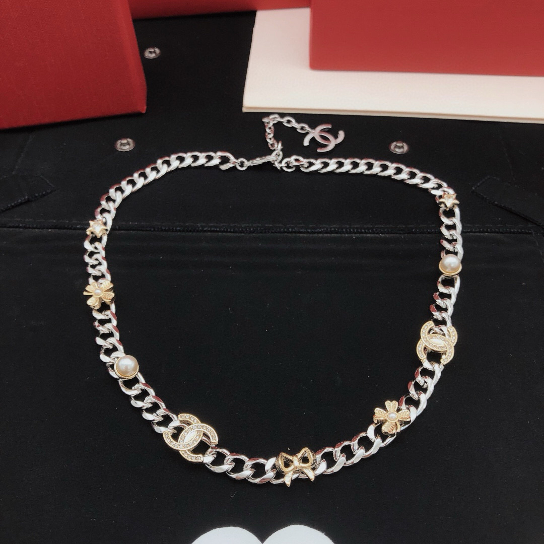 シャネル「Chanel」Ruban ビジョワール ネックレス42cm