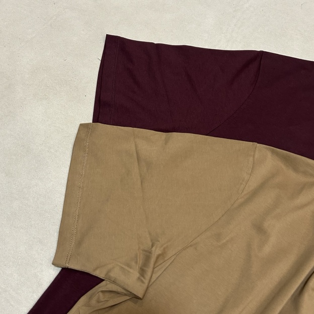 ロエベ「Loewe」ツートン刺繍クルーネック半袖Tシャツ