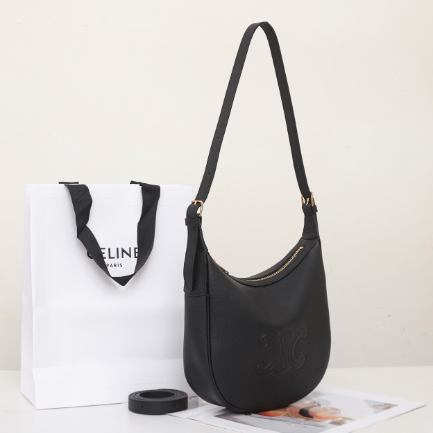 セリーヌ「Celine」Triomphe Canvas ホボショルダーバッグ