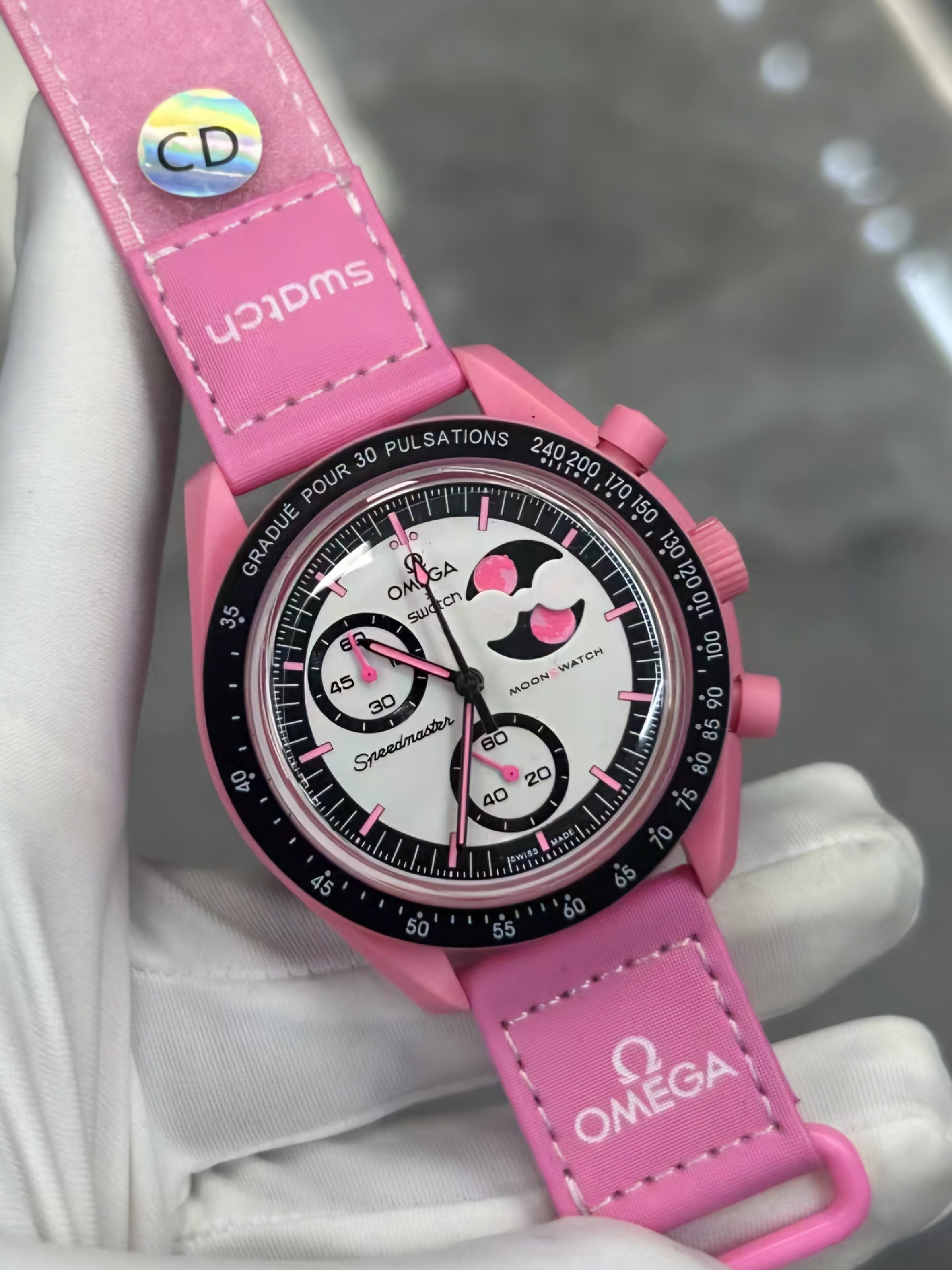 スウォッチ「Swatch」 OMEGA MoonSwatch MISSION TO THE MOONPHASE 腕時計40MM