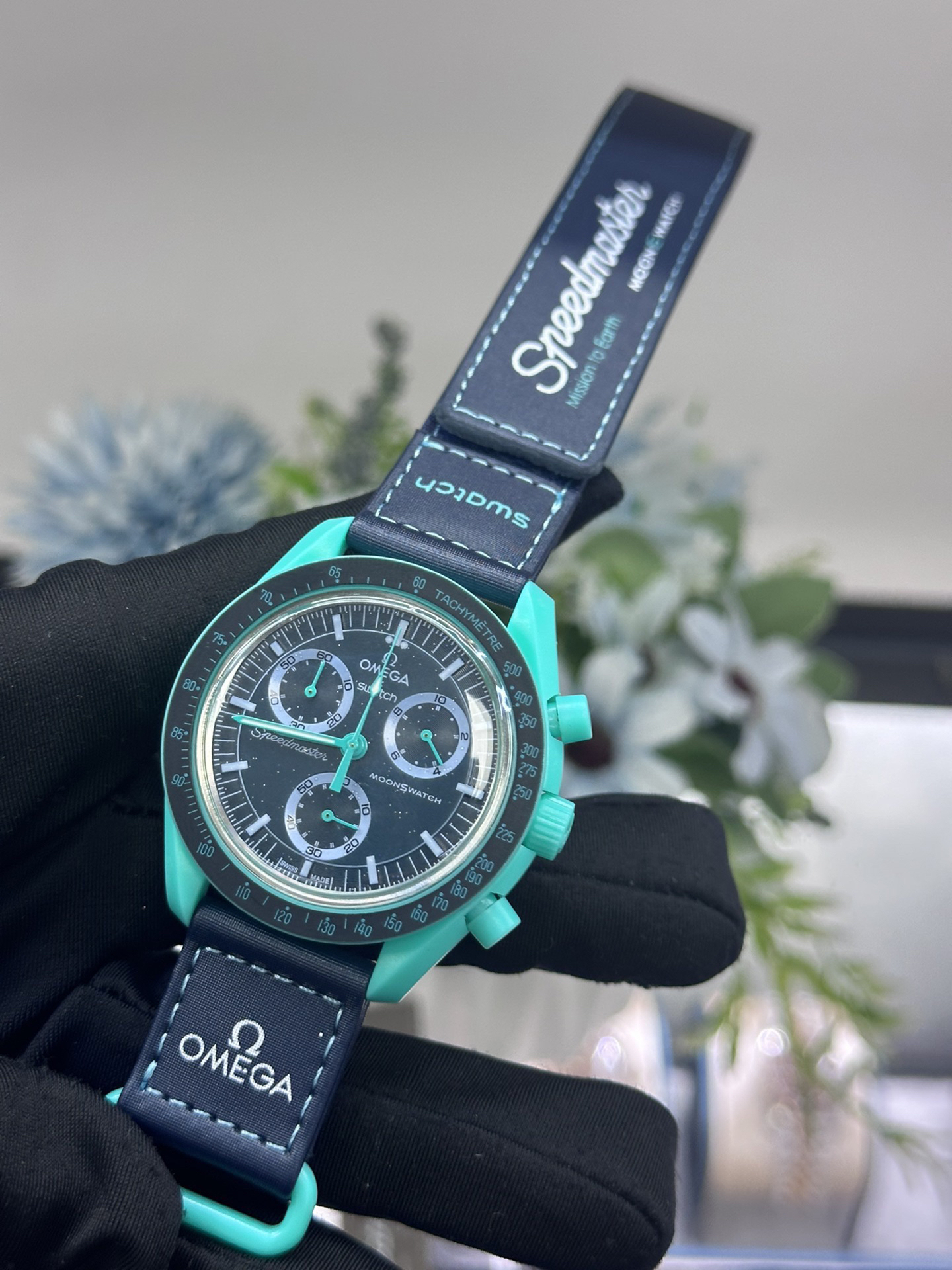 スウォッチ「Swatch」OMEGA MoonSwatch MISSION TO THE MOONPHASE腕時計42MM
