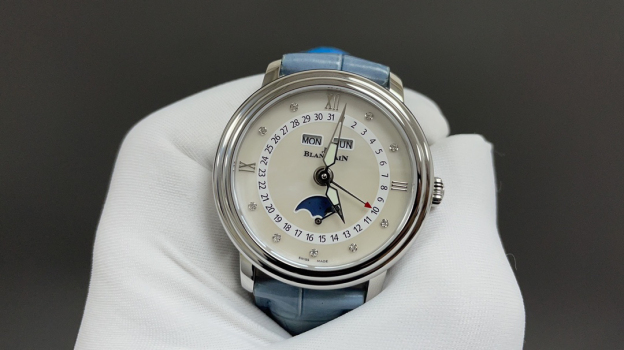 ブランパン「Blancpain」ヴィルレ レディース ムーンフェイズ＆コンプリートカレンダー腕時計35MM