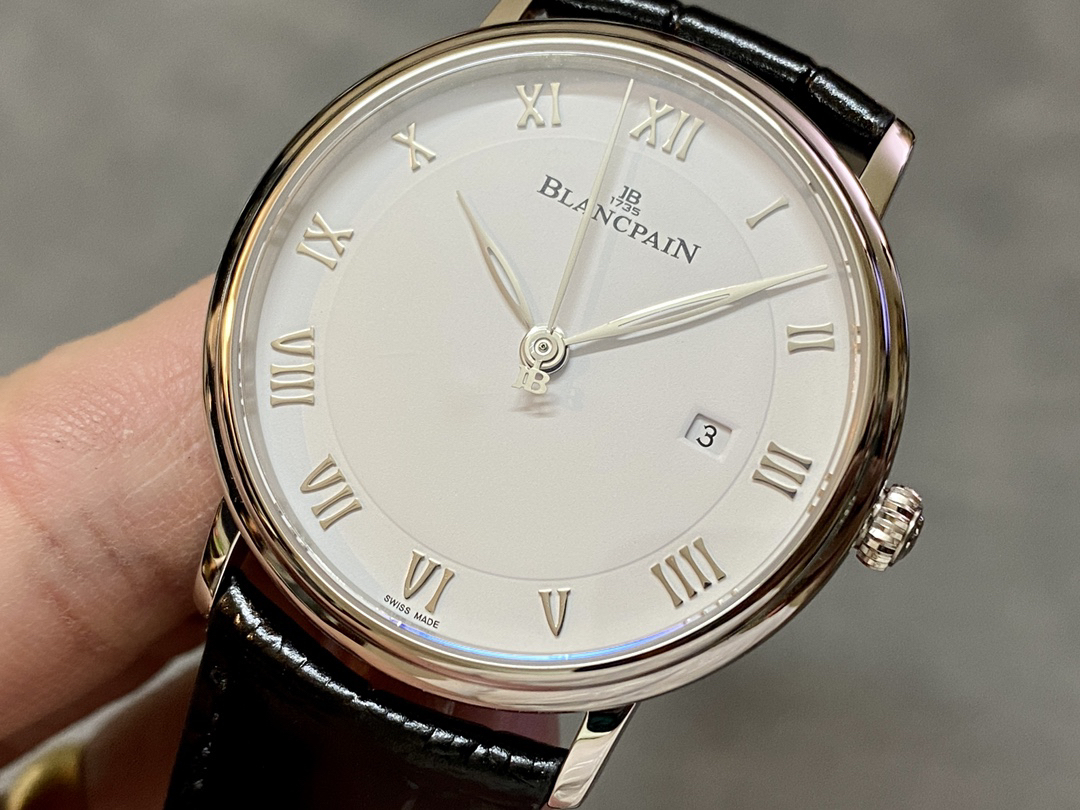 ブランパン「Blancpain」ヴィルレ クラシック エナメルダイアルメンズウォッチ40mm