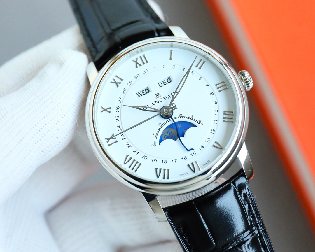 ブランパン「Blancpain」ヴィルレ コンプリートカレンダー ムーンフェイズ 自動巻き腕時計40mm
