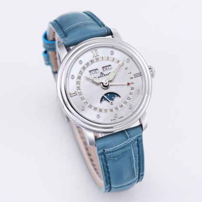 ブランパン「Blancpain」ヴィルレ レディース ムーンフェイズ＆コンプリートカレンダー自動巻き腕時計35mm