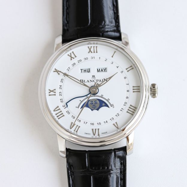 ブランパン「Blancpain」ヴィルレ コンプリートカレンダー ムーンフェイズ自動巻き腕時計40mm