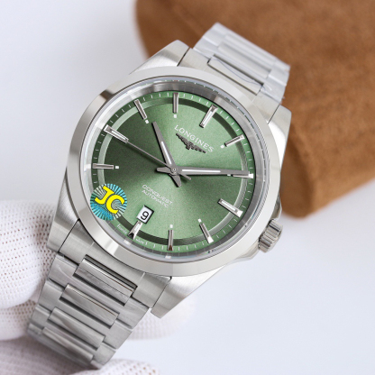 ロンジン「Longines」Conquestステンレススチール メンズウォッチ41MM