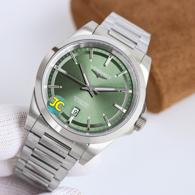 ロンジン「Longines」Conquestステンレススチール メンズウォッチ41MM