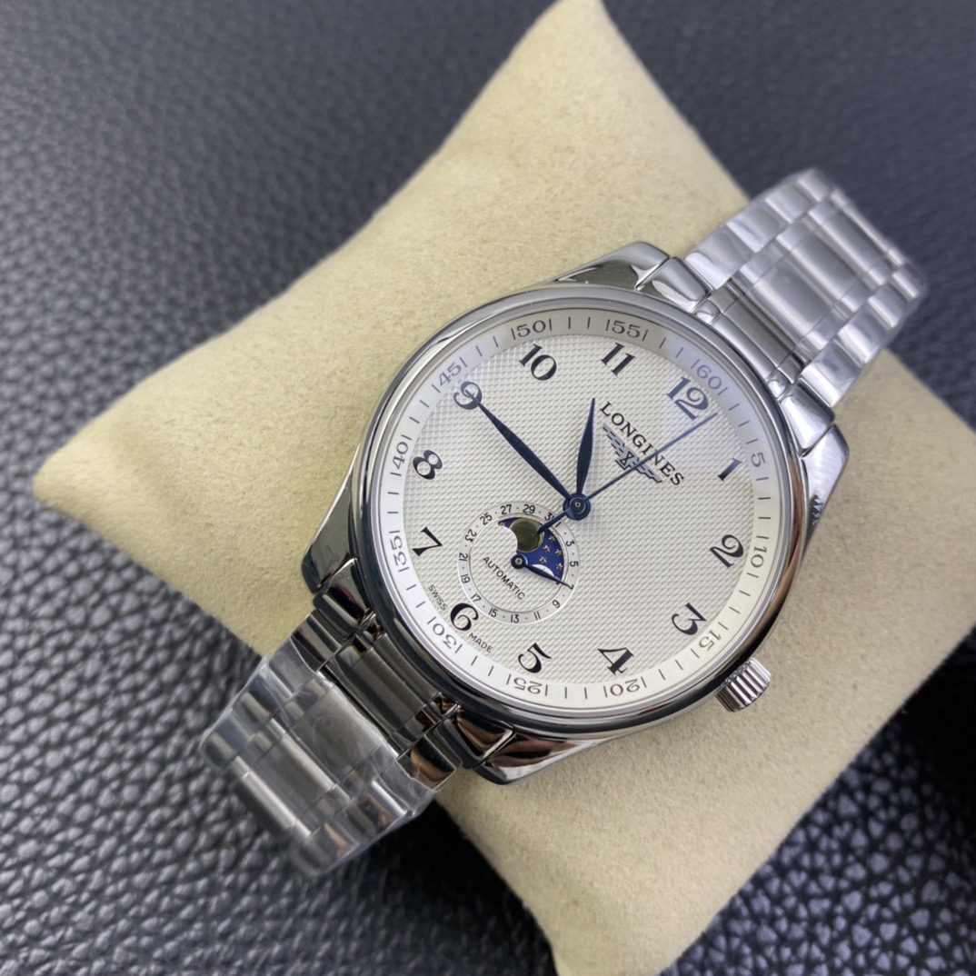 ロンジン「Longines」Master Collection 月相メンズウォッチ42MM