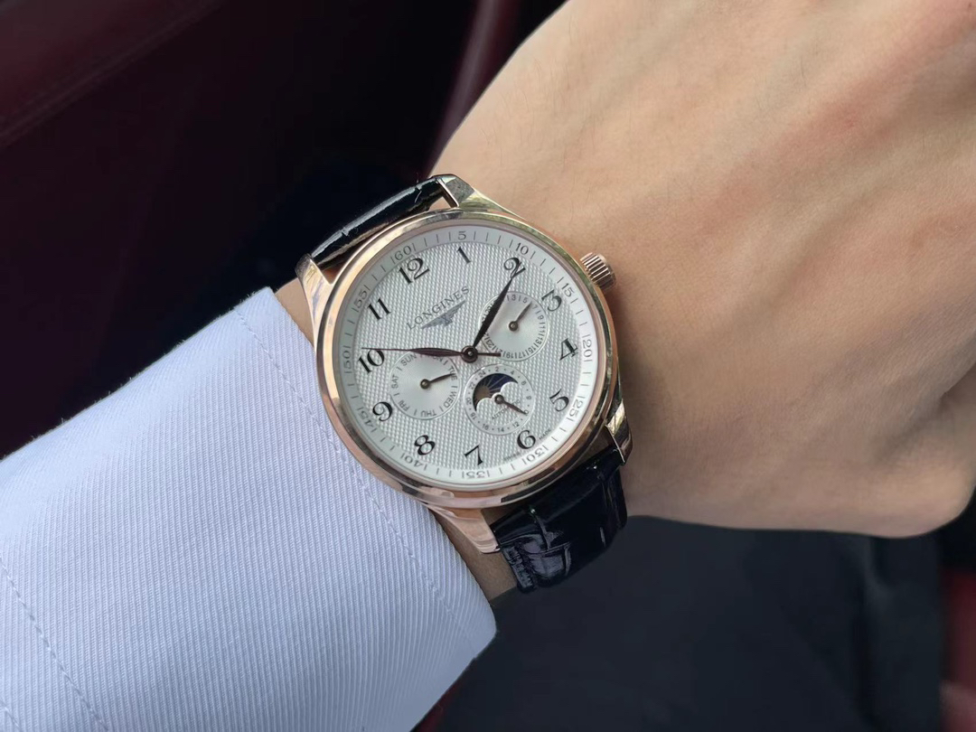 ロンジン「Longines」マスターコレクション マルチファンクション クロノグラフ メンズウォッチ 40mm