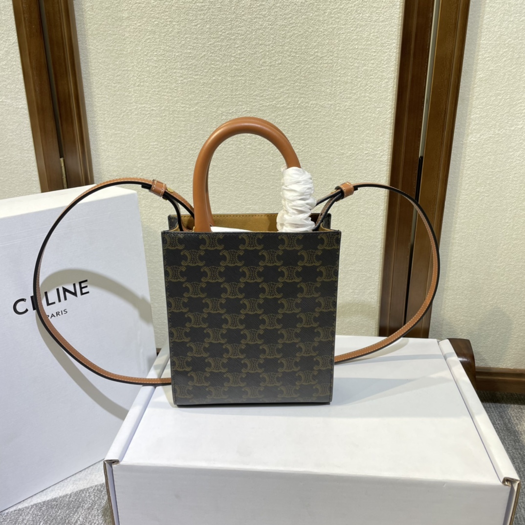 セリーヌ「Celine」Mini Cabas レザートート