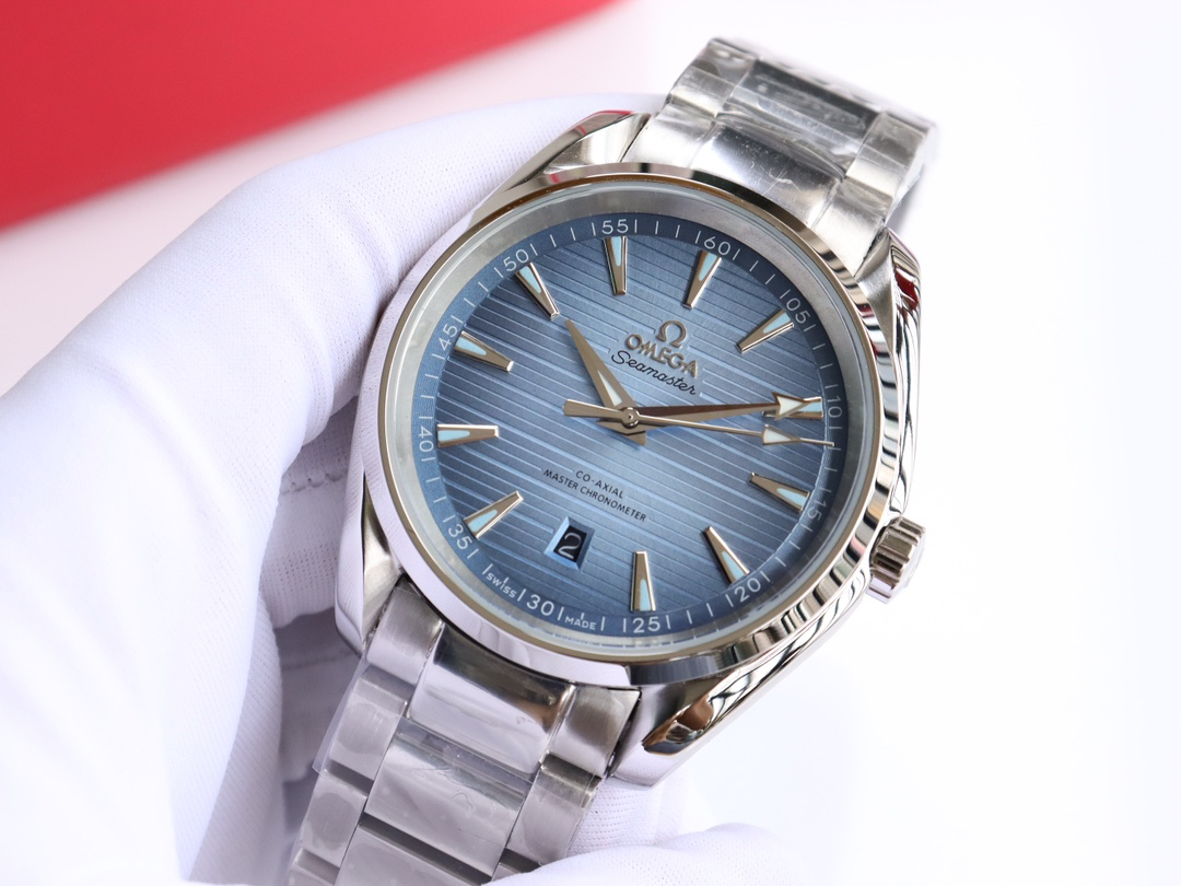 オメガ「Omega」Seamaste﻿r Aqua Terra 150﻿M - Summer Blue 41 mm