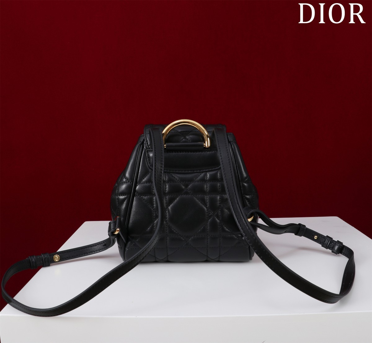 ディオール「Dior」カロ バックパック スモール ラージキャンバスキルト