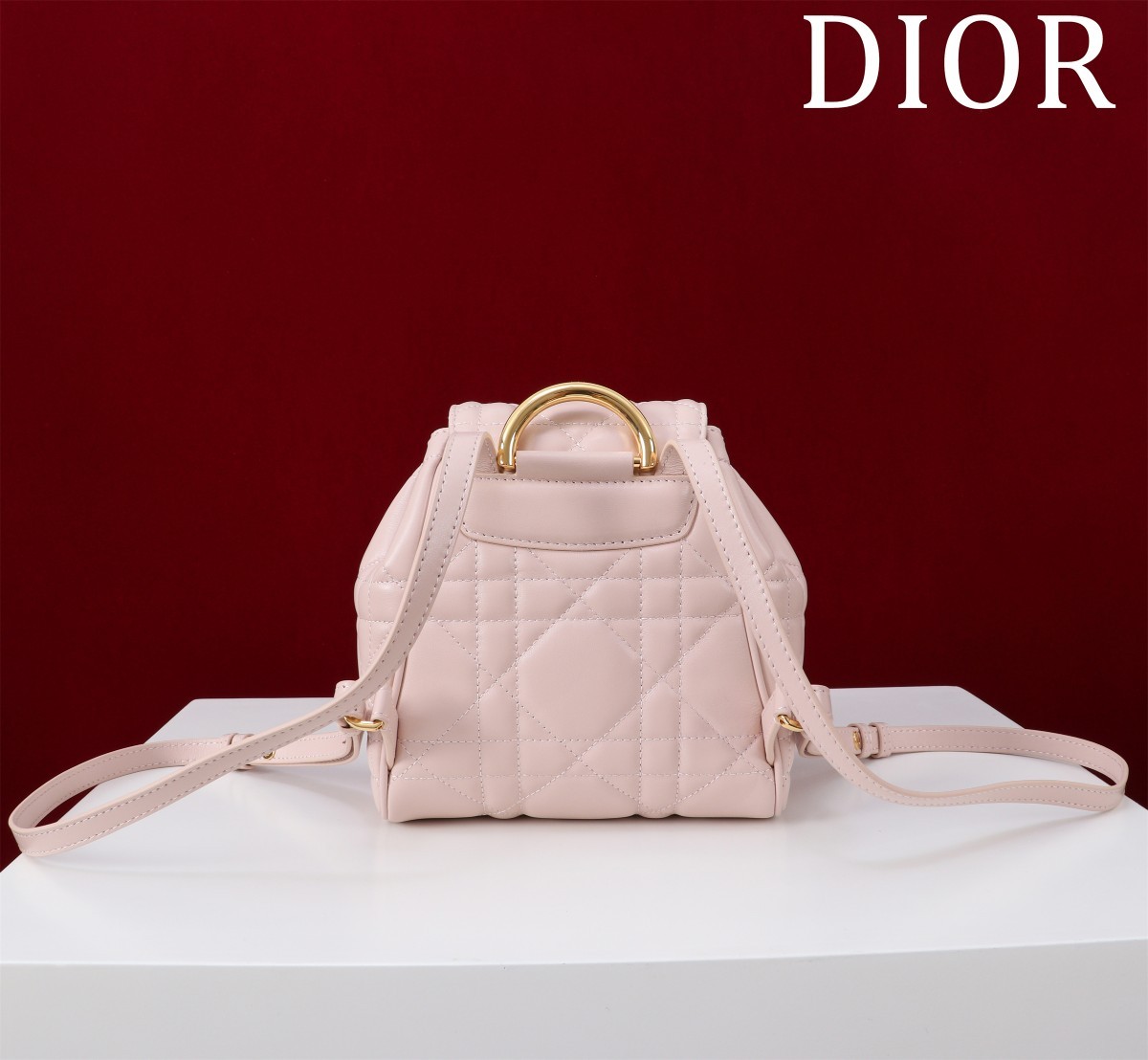 ディオール「Dior」カロ バックパック スモール ラージキャンバスキルト