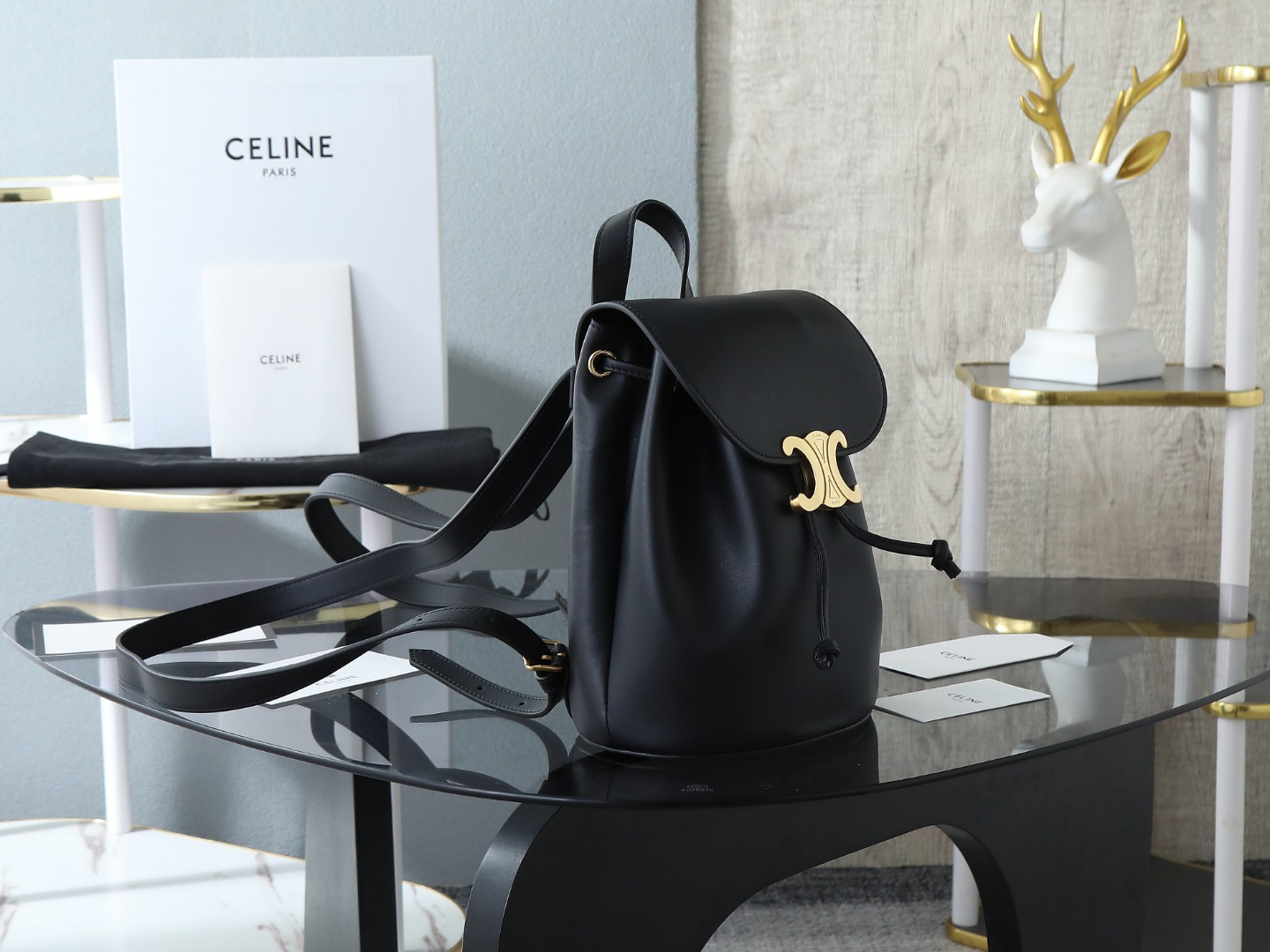 セリーヌ「Celine」BONNIE スムースレザー バックパック