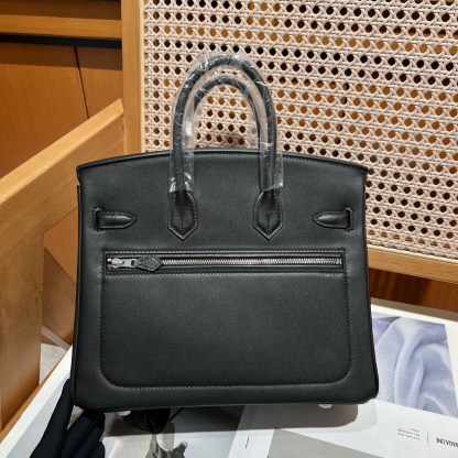 エルメス「Hermès」Rock ブラック スウィフトレザー シルバーハードウェア バッグ